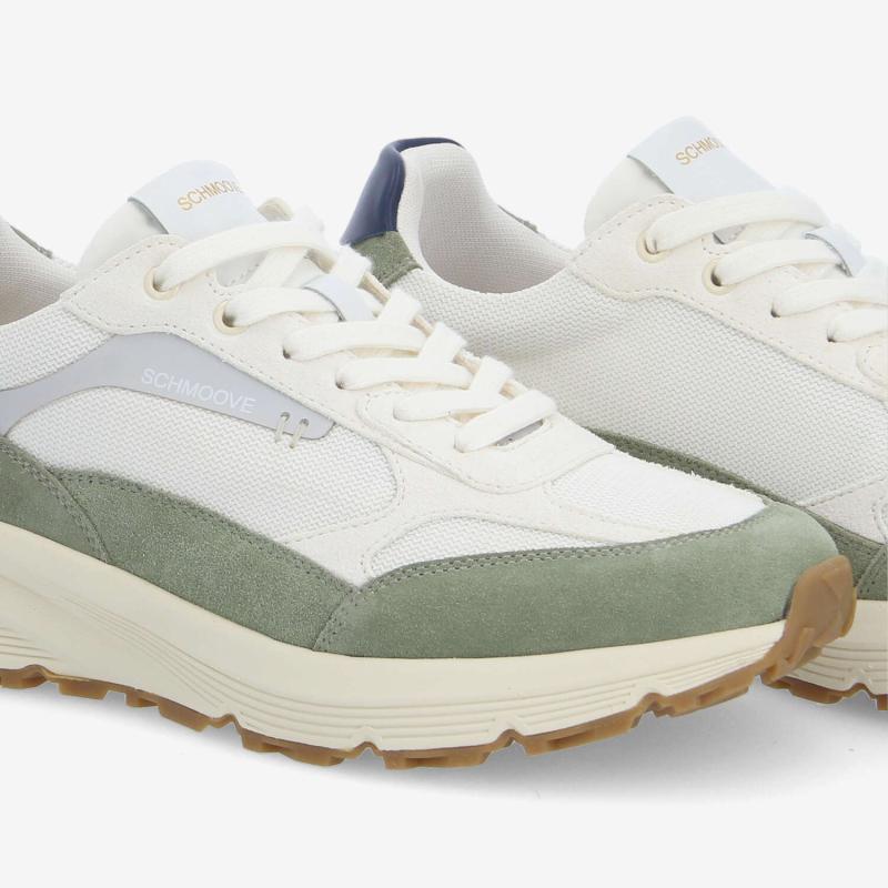 DUSK RUNNER M - KNIT/SUEDE - OFF WHITE/GREEN